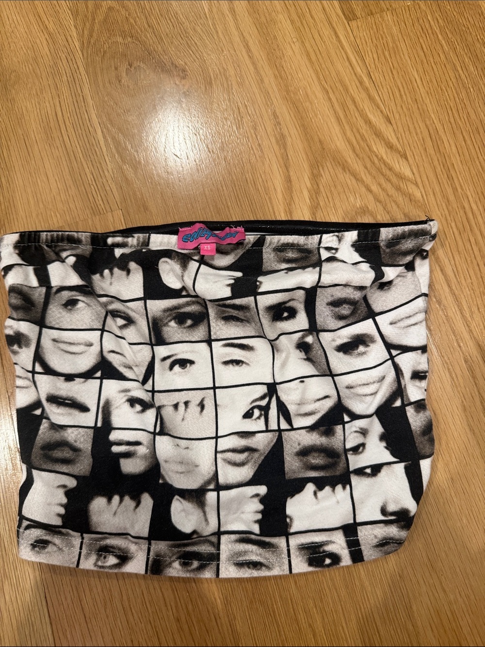 Graphic Faces Black & White Cosmetic Pouch